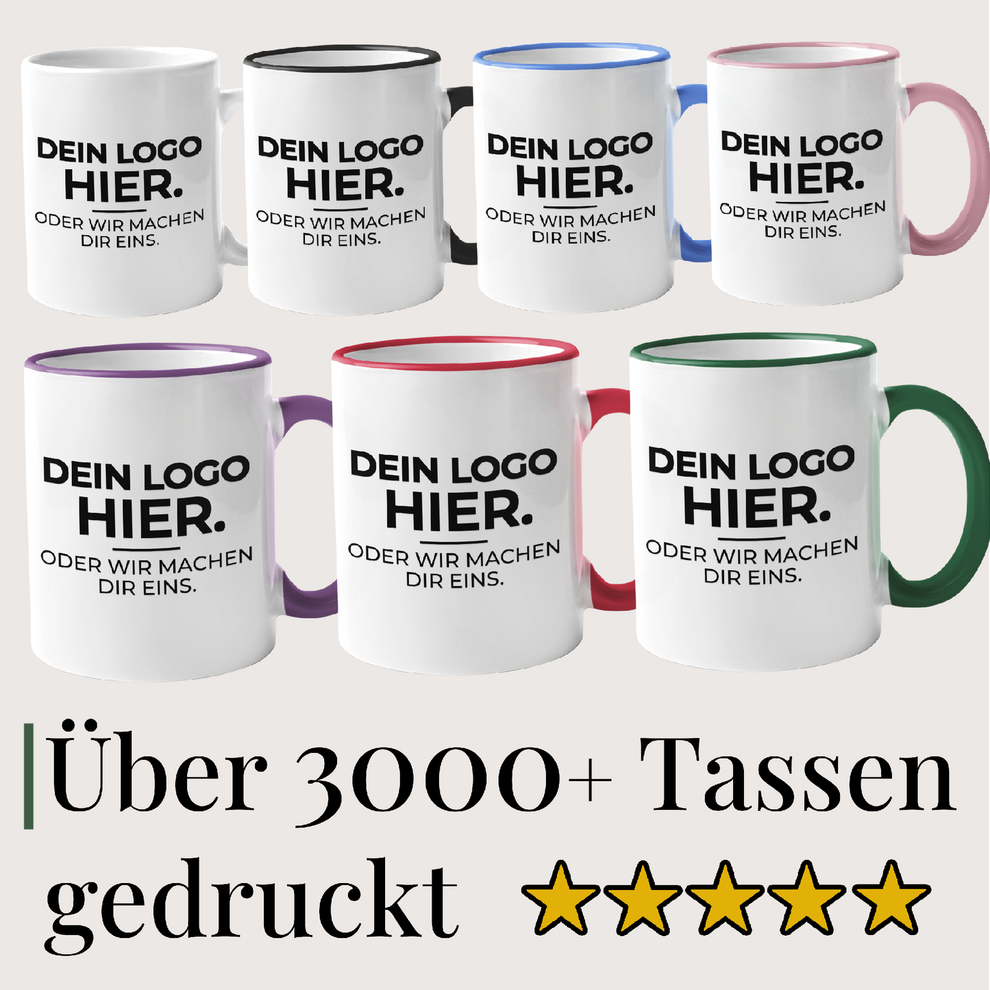 Tasse mit deinem Logo – clean, professionell und individuell bedruckt