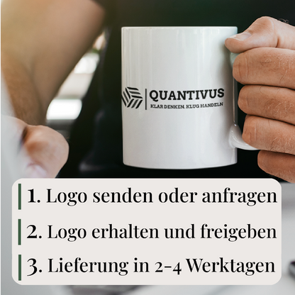Tasse mit deinem Logo – clean, professionell und individuell bedruckt